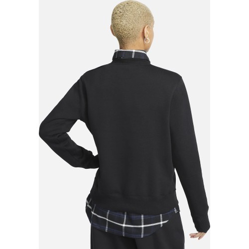 Nike Sweatshirt Women's W NSW Phnx Fleece OS Crew Black DQ5751 010