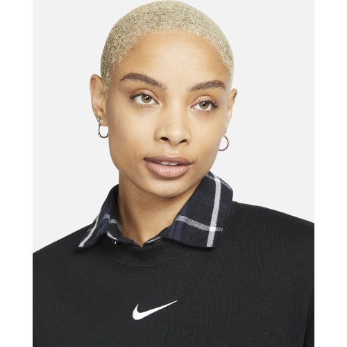 Nike Sweatshirt Women's W NSW Phnx Fleece OS Crew Black DQ5751 010