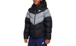 Nike NSW Syn FL Hd Jckt junior jacket, black/grey FN7730 013