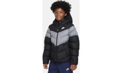Куртка подростковая Nike NSW Syn FL Hd Jckt, чёрно-серая FN7730 013