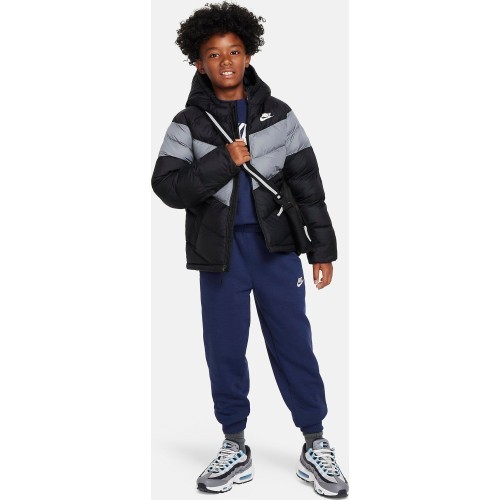 Nike NSW Syn FL Hd Jckt junior jacket, black/grey FN7730 013
