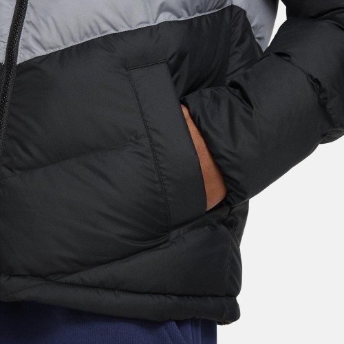 Куртка подростковая Nike NSW Syn FL Hd Jckt, чёрно-серая FN7730 013