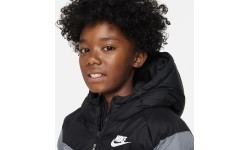 Куртка подростковая Nike NSW Syn FL Hd Jckt, чёрно-серая FN7730 013