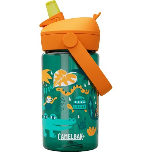 Thrive Flip Straw bērnu pudele 0,4 l „Jungle Animals“