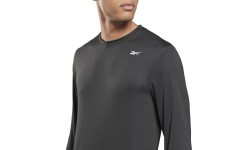 Мужская футболка Reebok Train LS Tech Tee чёрная 100065576