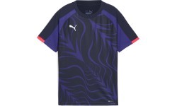 Футболка футбольная Puma IndividualLiga для подростков, чёрно-фиолетовая, 659525 01