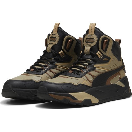 Puma Trinity Mid Hybrid vīriešu apavi, melni brūni 393985 09
