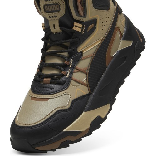 Puma Trinity Mid Hybrid Men's Shoes Black Brown 393985 09
