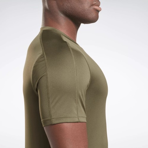 Reebok SS Tech Tee vīriešu T-krekls, haki 100057848