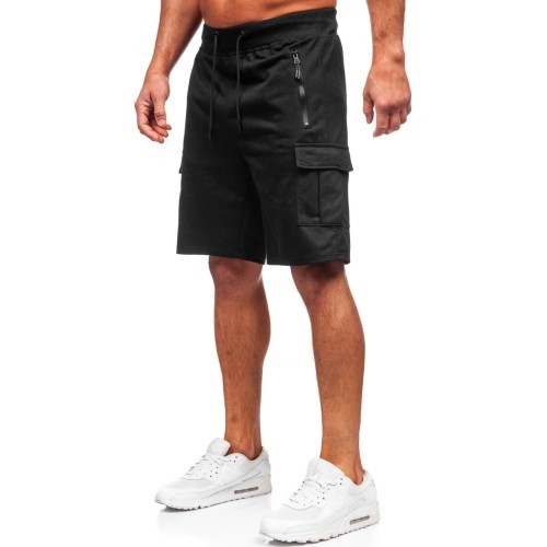 J.Style šorti vīriešiem, melni 8K1503-3