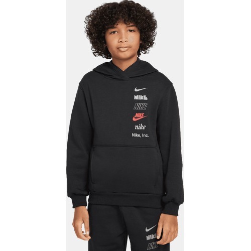 Nike Sweatshirt for Teens K NSW Club Flc Hdy Mlogo Black HQ0970 010
