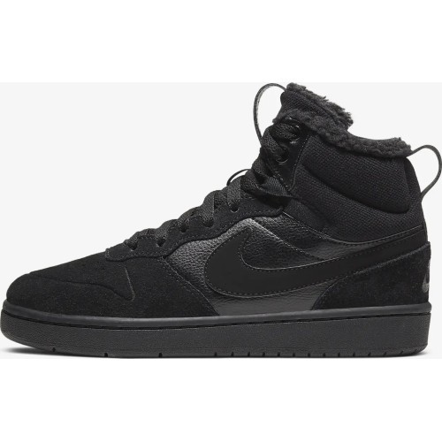 Nike Court Borough Mid 2 apavi pusaudžiem, melni CQ4023 001