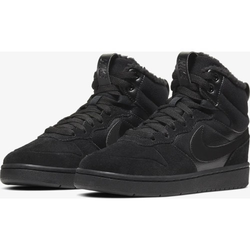 Nike Court Borough Mid 2 обувь для подростков, черная CQ4023 001