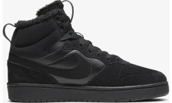 Nike Court Borough Mid 2 обувь для подростков, черная CQ4023 001