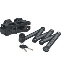 KLS Fold 30 folding bike lock with bracket (black/grey)