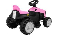Traktors ar piekabi, rozā