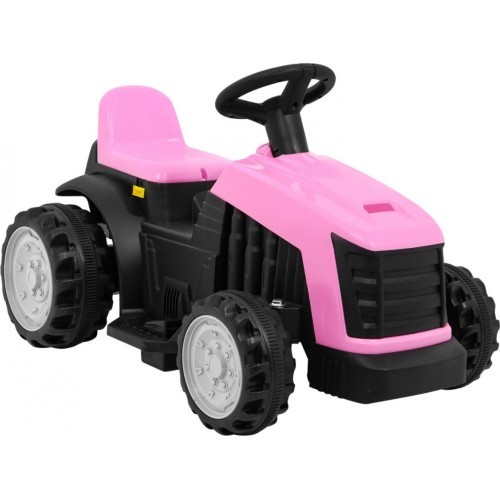 Traktors ar piekabi, rozā