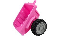 Traktors ar piekabi, rozā