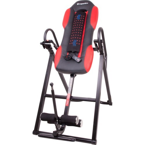 Инверсионный стол с подогревом inSPORTline Inverso Heaty - Red-Black