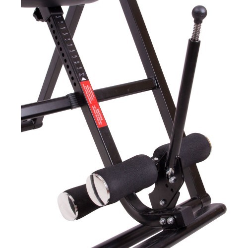 Инверсионный стол с подогревом inSPORTline Inverso Heaty - Red-Black