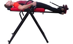 Инверсионный стол с подогревом inSPORTline Inverso Heaty - Red-Black