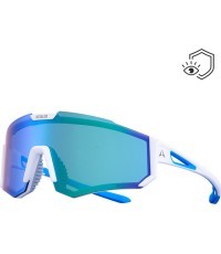 Sporta polarizētās saulesbrilles Altalist Kizuna - White-Blue with Blue Lenses