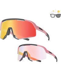 Fotohromiskās saulesbrilles Altalist Kisou PXC - Růžová s červenými skly