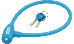 KLS Jolly cable lock, 650 mm, with 2 keys (light blue)