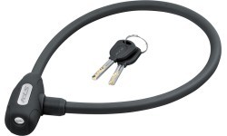 KLS Jolly cable lock 650 mm with 2 keys, black
