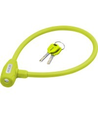 KLS Jolly cable lock, 650 mm, with 2 keys (lime)