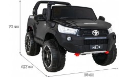 Elektromobilis Toyota Hilux, melns