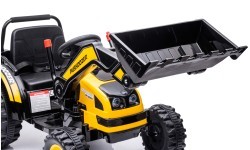 Traktors-ekskavators, dzeltens