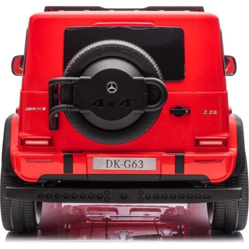 Elektromobilis Mercedes Benz G63 AMG XXL STRONG MP4, sarkans