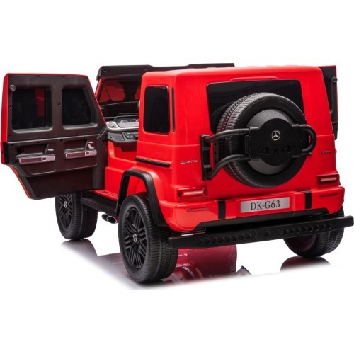Elektromobilis Mercedes Benz G63 AMG XXL STRONG MP4, sarkans