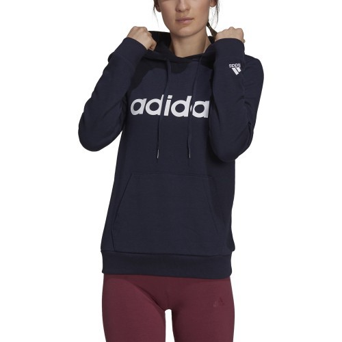Adidas женская толстовка с капюшоном W Lin Ft Hoodie Blue H07797