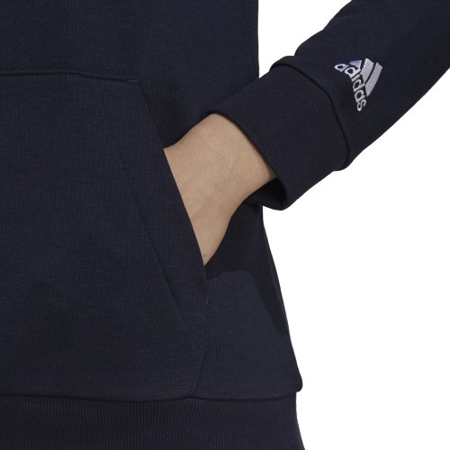 Adidas Women's Hoodie W Lin Ft Hoodie Blue H07797