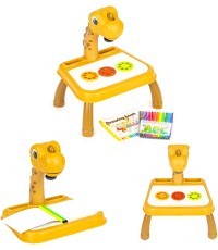 Projektora dinozauru zīmēšanas tāfele 12 marķieri 24 dizaini