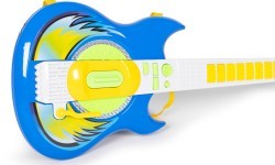 Bērnu elektriskās ģitāras komplekts ar mikrofonu un statīvu, MP3, zils