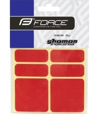 FORCE atstarojošās uzlīmes (6 gab. sarkanas)