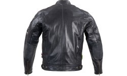Vīriešu ādas motociklista jaka W-TEC Black Cracker - Melna
