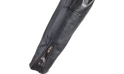 Vīriešu ādas motociklista jaka W-TEC Black Cracker - Melna