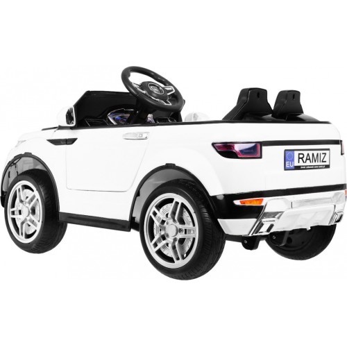 Elektromobilis Rapid Racer, balts