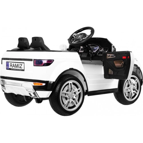 Elektromobilis Rapid Racer, balts