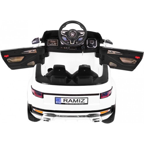 Elektromobilis Rapid Racer, balts