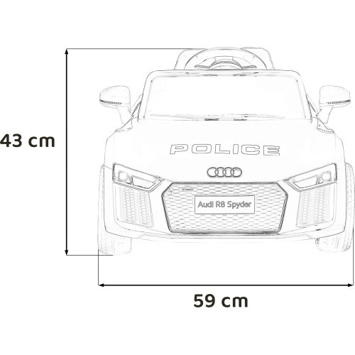 Elektromobilis Audi R8 Police