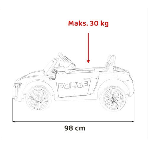 Электромобиль Audi R8 Police