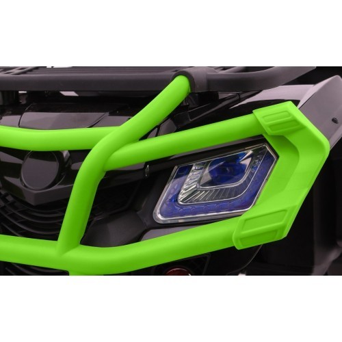 Kvadricikls Quad XL ATV ar tālvadības pulti 2,4 GHz, melns ar zaļu