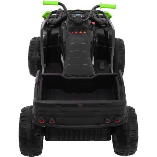 Kvadricikls Quad XL ATV ar tālvadības pulti 2,4 GHz, melns ar zaļu