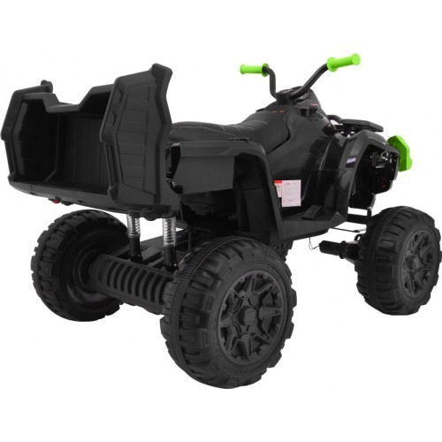 Kvadricikls Quad XL ATV ar tālvadības pulti 2,4 GHz, melns ar zaļu