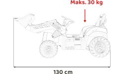 Bērnu ekskavators JCB, dzeltens